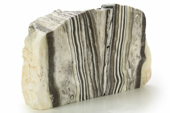 Polished Banded Zebra Calcite Bookends - Mexico #335276